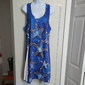 Blue Starfish Tank Dress‎